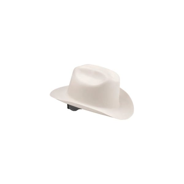 Sellstrom Manufacturing Jackson Safety Western Outlaw Safety Hard Hat, 4-Point Ratchet Suspension, HDPE, White, PK4 19500 - main